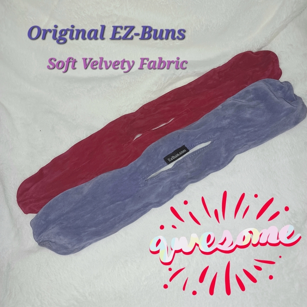 🌷3/$20🌷Vintage Pair of Pink and Purple EZ-Buns